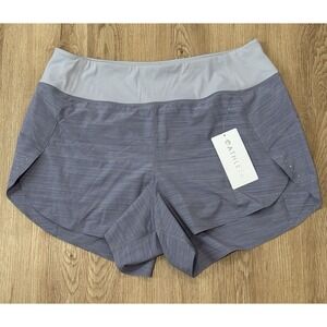 NWT Athleta Shorts Women‎ Size 1X Violet Run With It Textured 3.5" Space Dye